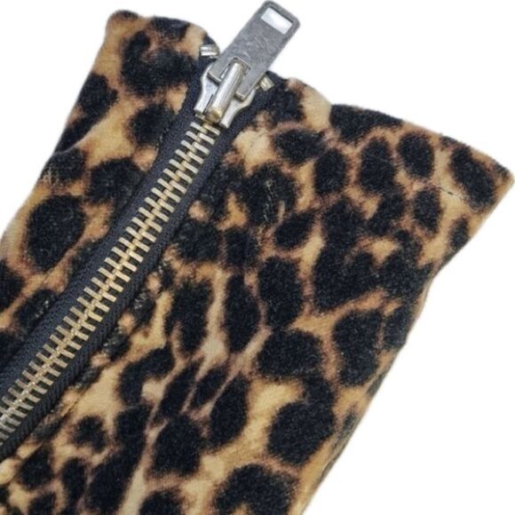 Ralph Lauren Denim & Supply Leopard Print Velvet Moto Jacket - Picture 4 of 16